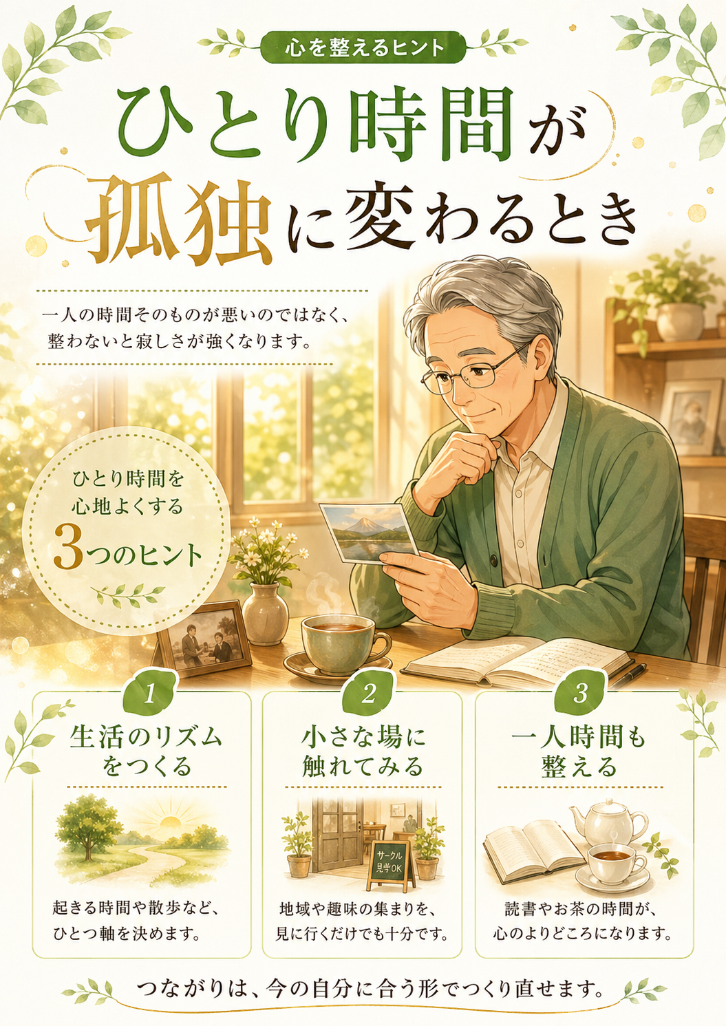 物を手放せないときの思い出の整理と片付けの図解